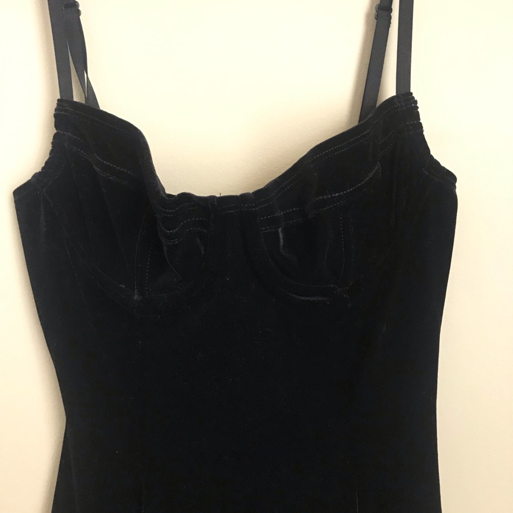 American Apparel velvet bra top dress